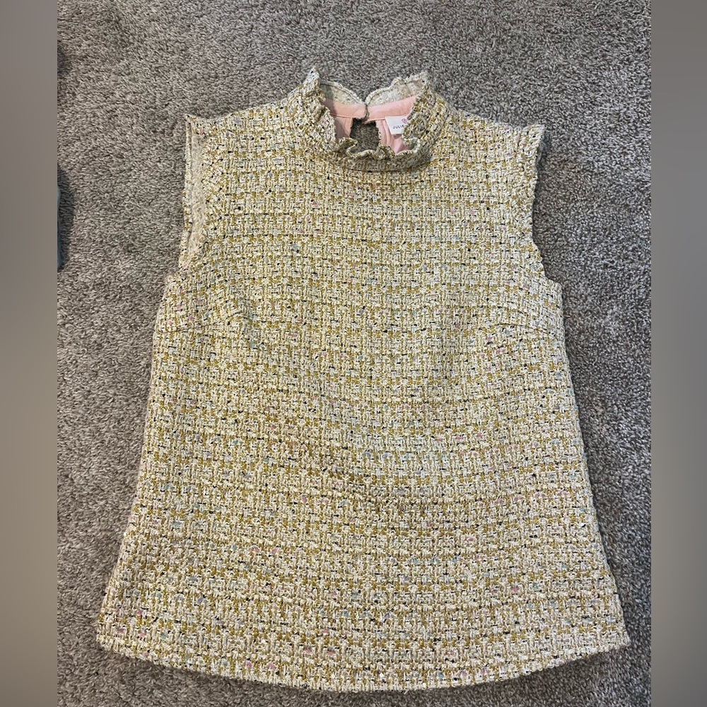 Julie brown gold pattern shirt